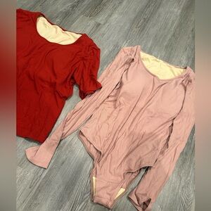 Fawnfit Women T Shirt and A Bodysuit Women's XL Bundle NEW